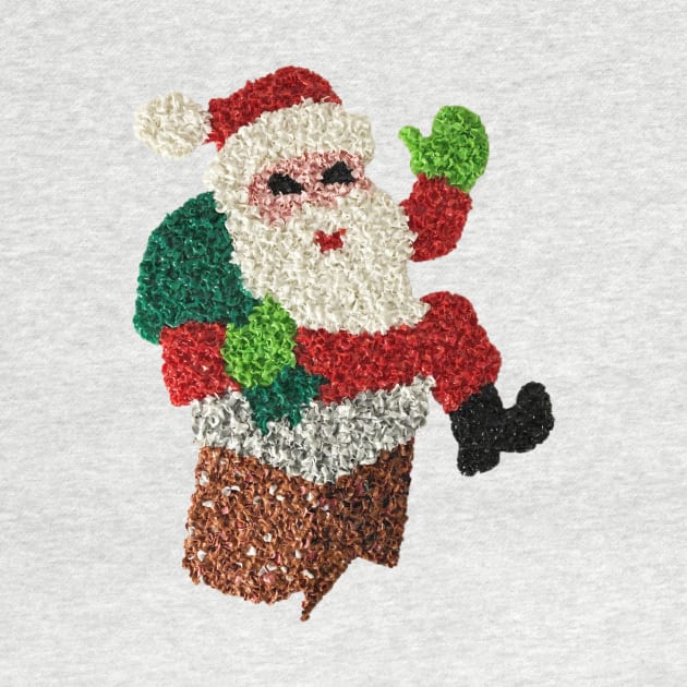Christmas Popcorn Santa Stuck in the Chimney by Eugene and Jonnie Tee's
